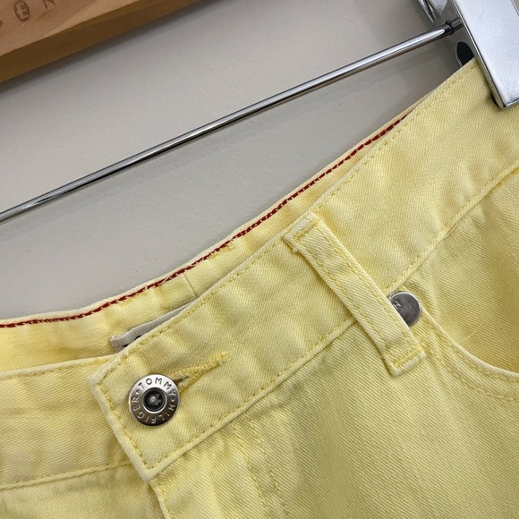 Tommy Hilfiger Banana Yellow Straight Leg Jeans bootcut coastal chic preppy fall - Picture 7 of 9